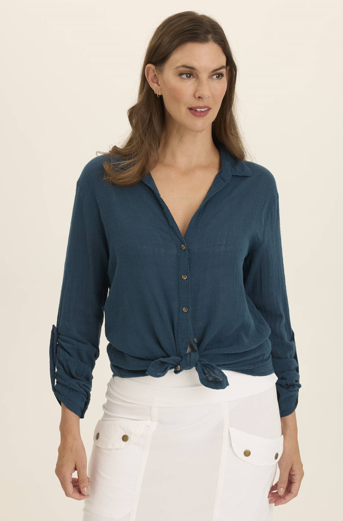 Porter Blouse | Abyss, Fireclay