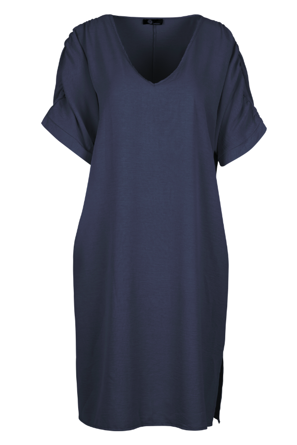 V-Neck Dress | Navy
