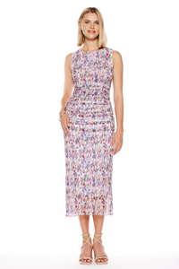 Ruched Midi Dress | Sandbar Mesh