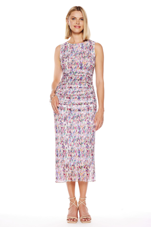 Ruched Midi Dress | Sandbar Mesh