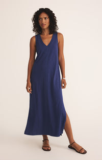 Palisades Midi Dress | Yacht Blue, Iced Coffee, Black, Avocado