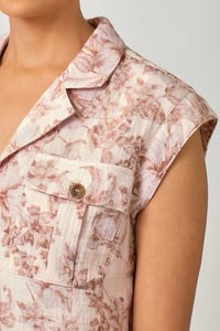 Button Down Camp Shirt | Cappuccino