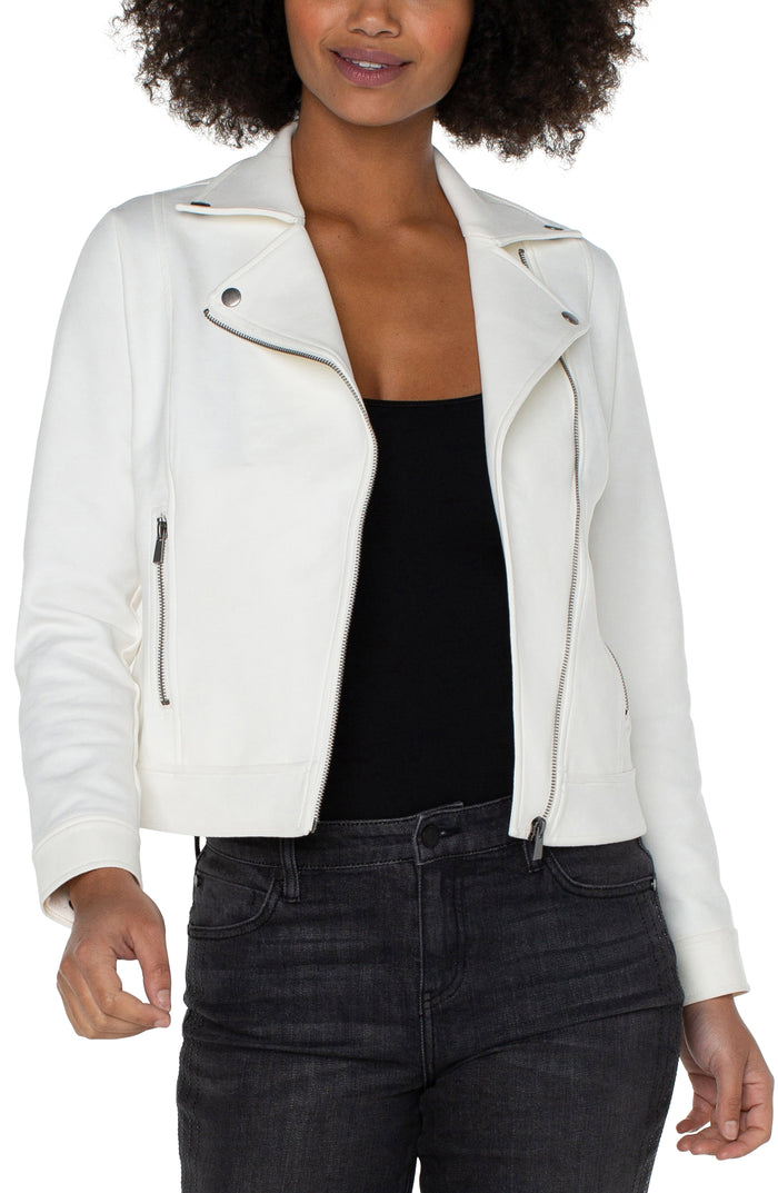 Moto Jacket | White Frost