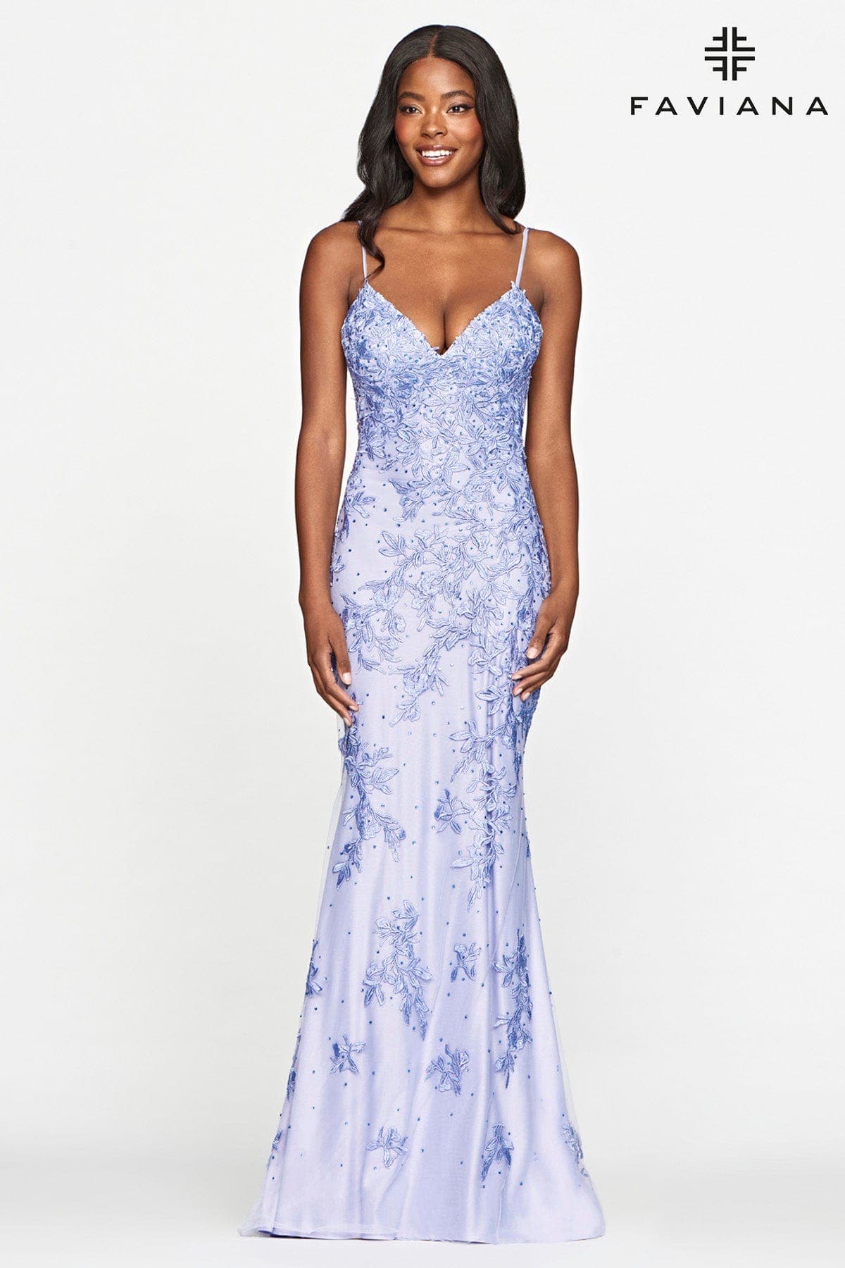 faviana prom dress Faviana 11216 Size 2 Lipstick Long Satin Fitted Prom Dress Simple – Glass  Slipper Formals main image 1