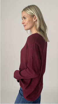 Crew Neck Ribbed Sweater