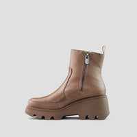 Wedge Waterproof Side Zip Boot | Almond