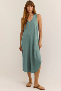 Z Supply Reverie Slub  Dress | Sea Pine, Heartbreaker Pink, Putty