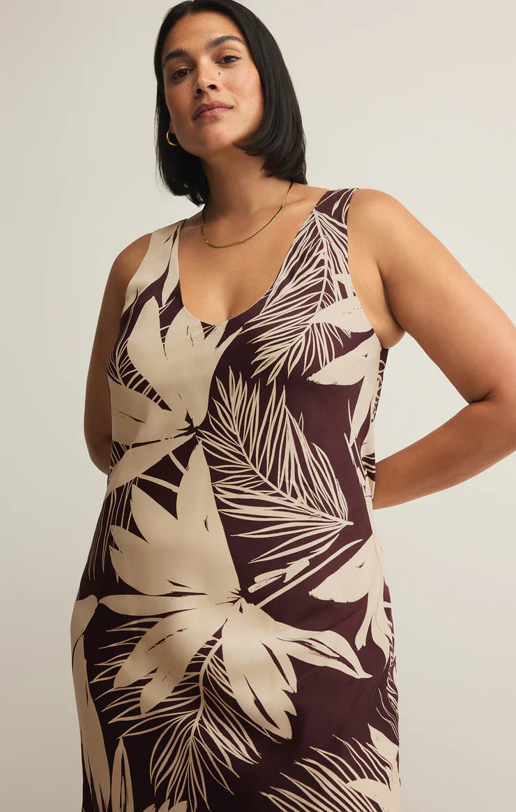 Hana Palmera Maxi Dress | Lava Rock