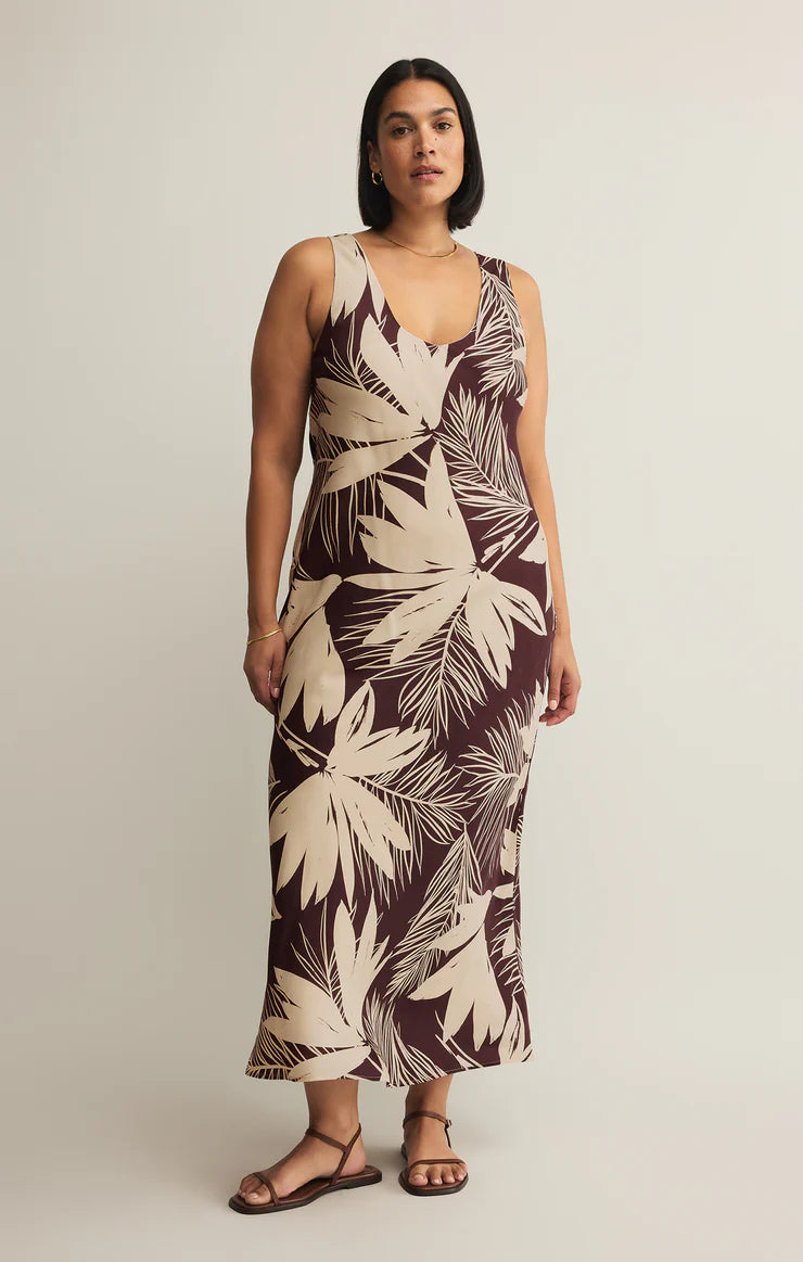 Hana Palmera Maxi Dress | Lava Rock