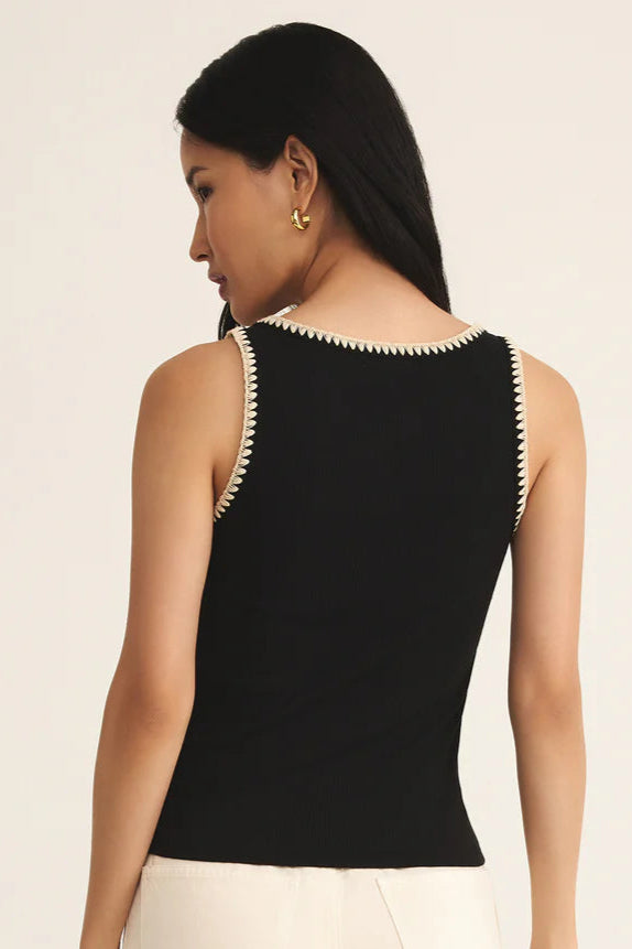 Jaidynn Rib Tank | Black