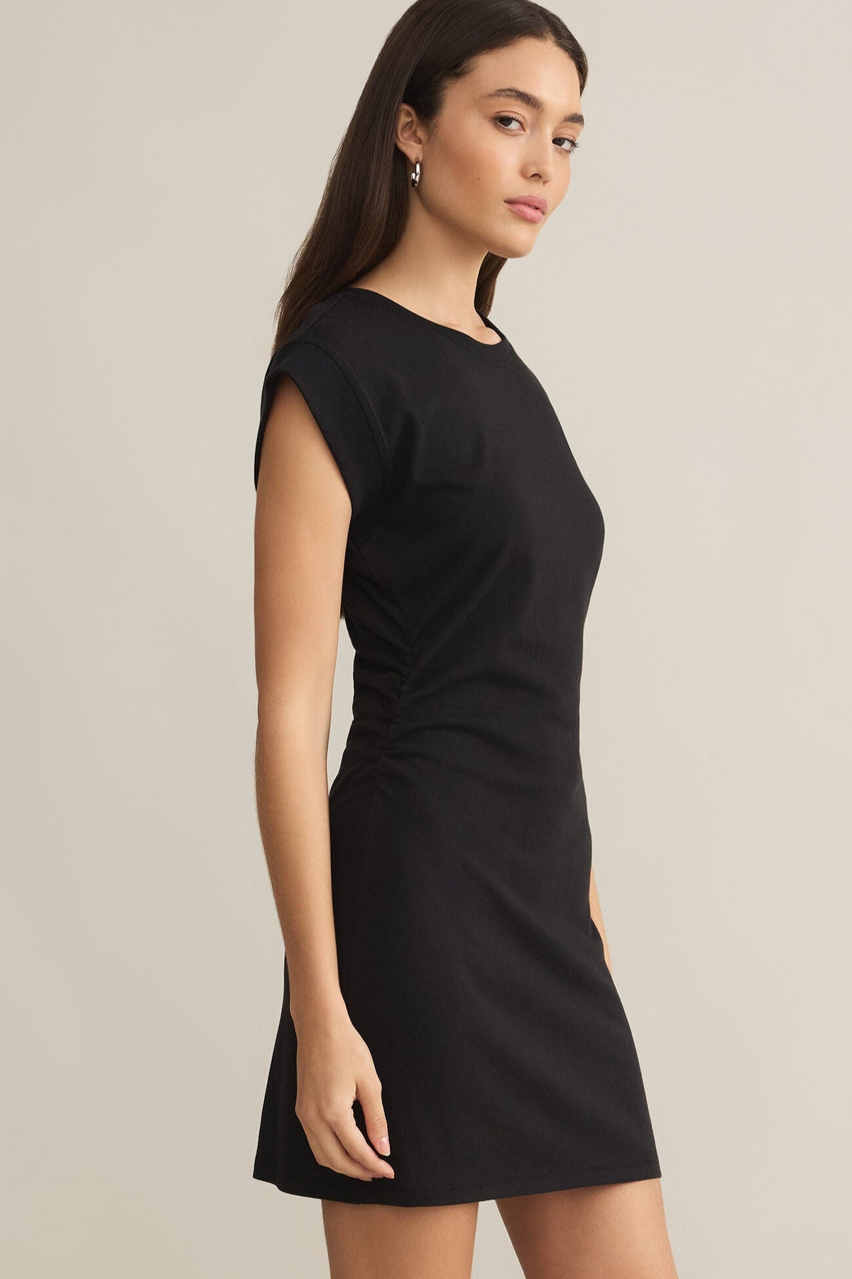 Camino Mini Dress | Black, Dusty Palm