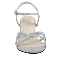 Delilah 1 3/4" Glitter Heel | Champagne, Silver