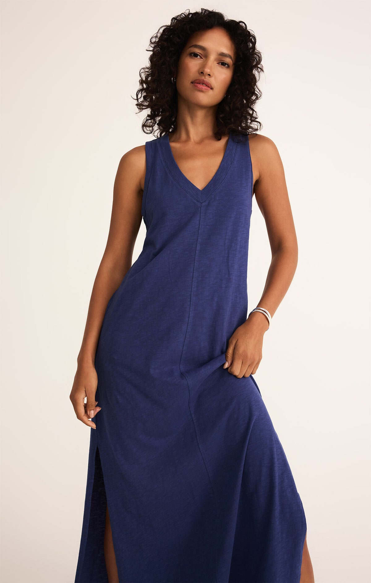 Palisades Midi Dress | Yacht Blue, Iced Coffee, Black, Avocado