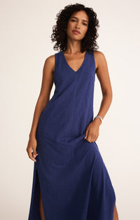 Palisades Midi Dress | Yacht Blue, Iced Coffee, Black, Avocado