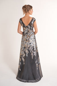 Jade Couture K278066 Hannah Jacquard Organza Gown