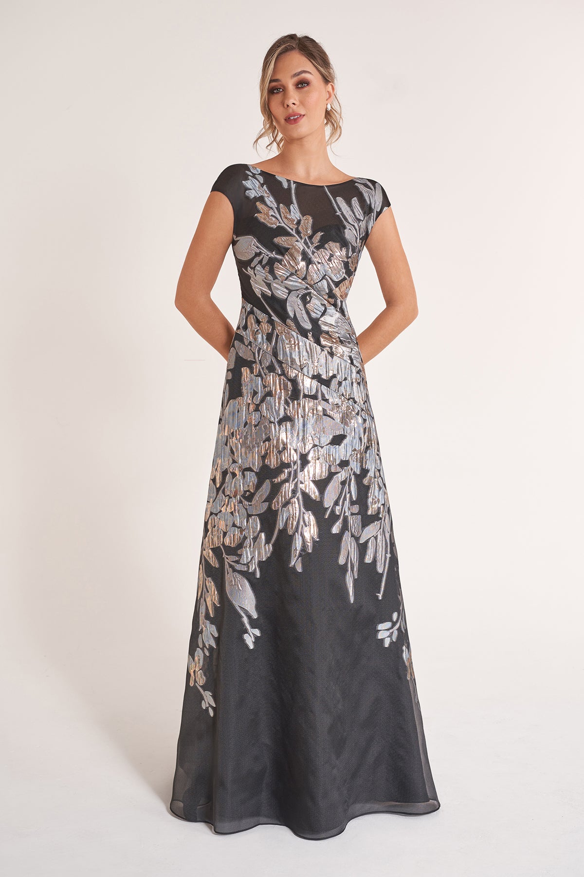 Jade Couture K278066 Hannah Jacquard Organza Gown