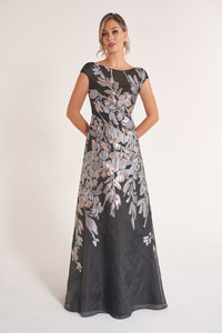 Jade Couture K278066 Hannah Jacquard Organza Gown
