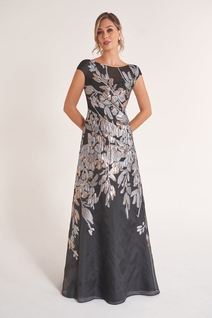 Jade Couture K278066 Hannah Jacquard Organza Gown