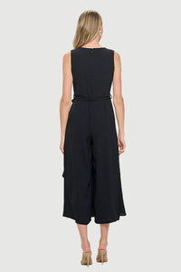 Last Tango Sleeveless V-Neck Jumpsuit | Black