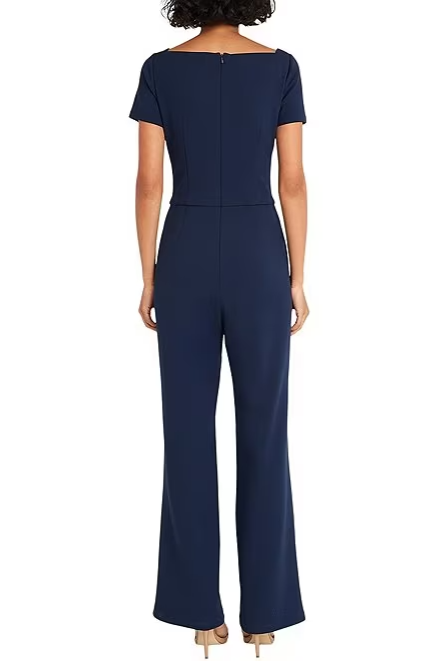 Asymmetrical Crepe Jumpsuit