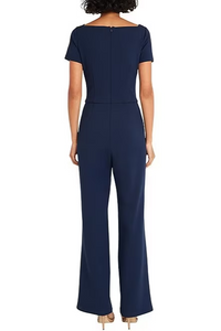 Asymmetrical Crepe Jumpsuit