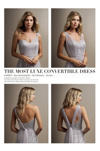 Soft Tulle & Sequins Sweetheart Convertible Dress | Available Long or Short - Several Colors - Sizes 00-34 | In Store ONLY