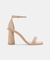 Fayla Leather Heel | Black, Dune