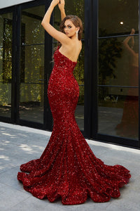 Portia & Scarlett PS21208 Strapless Sequin Mermaid Gown