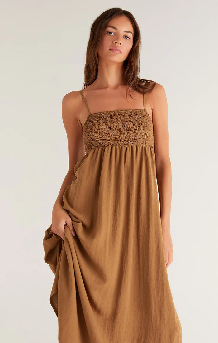 Beachside Midi Dress | Black, Otter