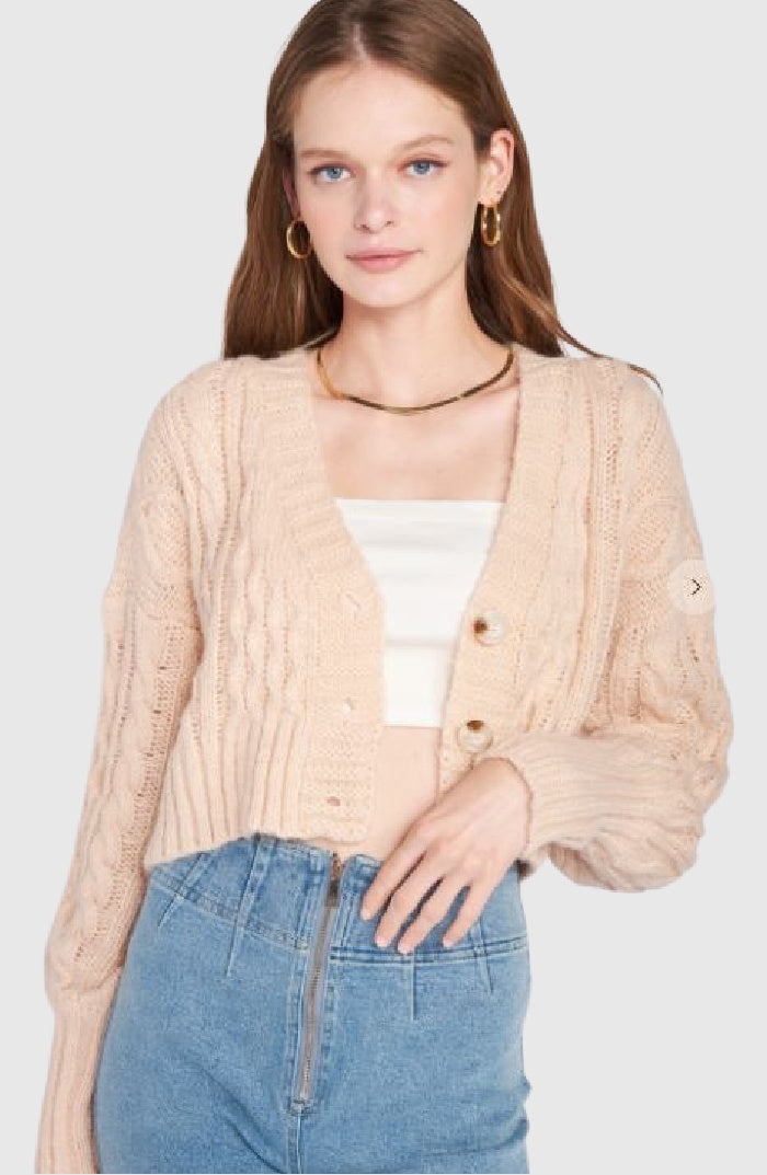 Blush clearance knit cardigan