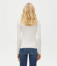 Long Sleeve Orion Cropped Tee | Auburn | Balsam | Chalk