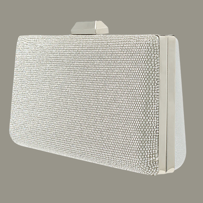 Shimmer Handbag | Nude Shimmer, Silver Shimmer