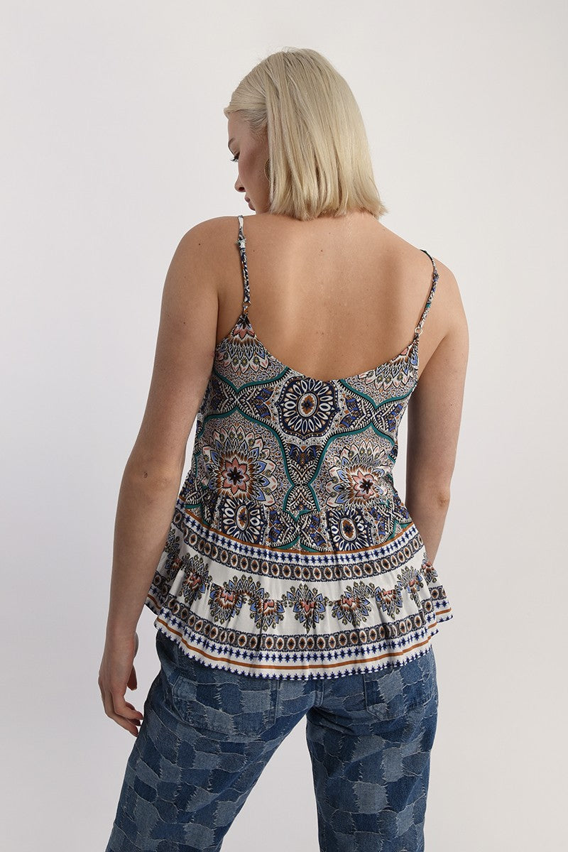 Printed Camisole | Blue Adele