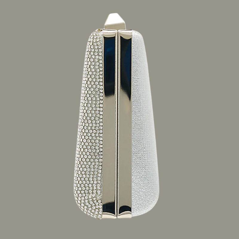 Shimmer Handbag | Nude Shimmer, Silver Shimmer