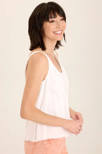 Shawnie Tank | Ripple, White