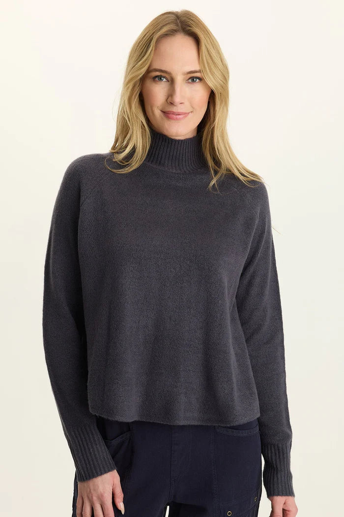 Alessi Mock Neck | Quixotic Plum, Raspberry
