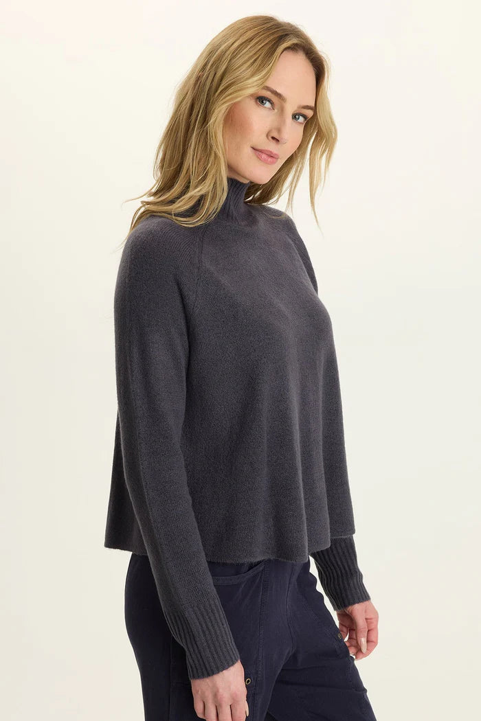 Alessi Mock Neck | Quixotic Plum, Raspberry
