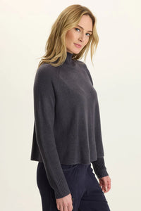 Alessi Mock Neck | Quixotic Plum, Raspberry