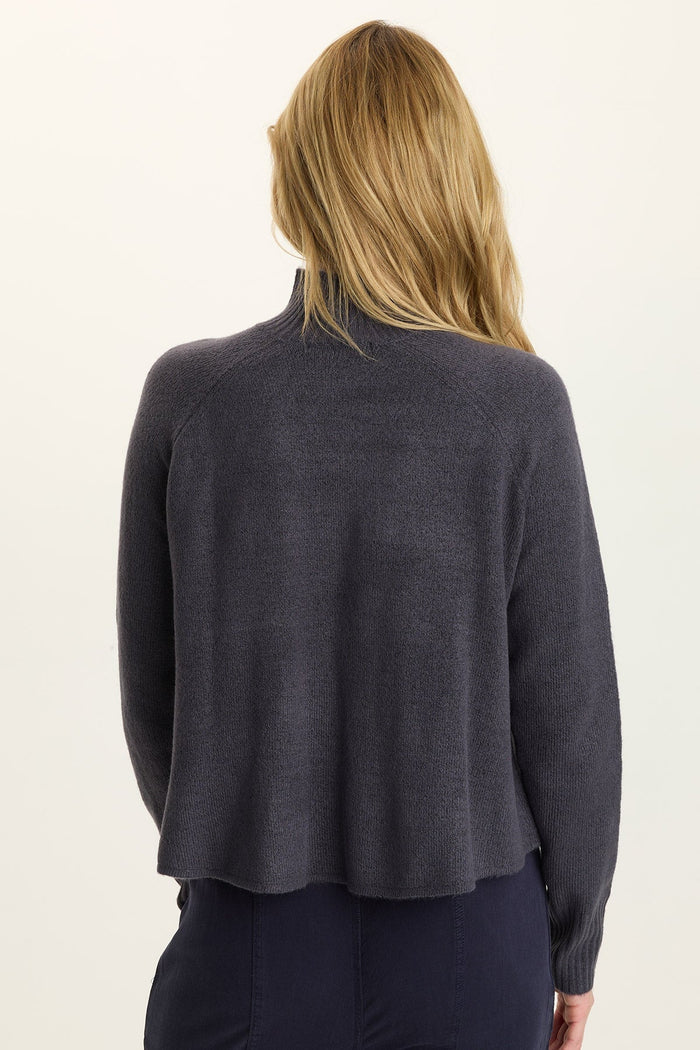 Alessi Mock Neck | Quixotic Plum, Raspberry