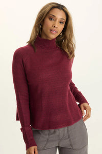 Alessi Mock Neck | Quixotic Plum, Raspberry