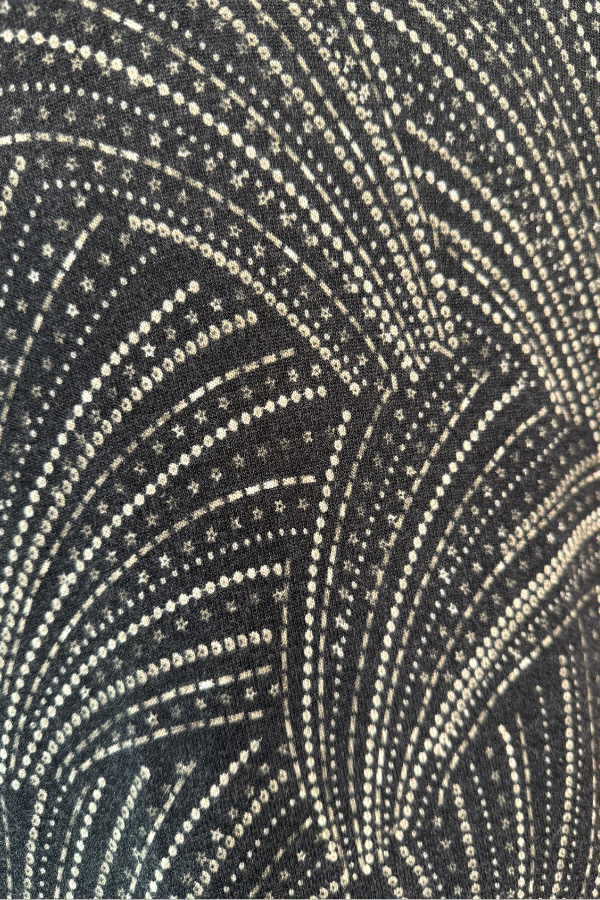 Long Sleeve Knit Swing Jacket | Black/Taupe