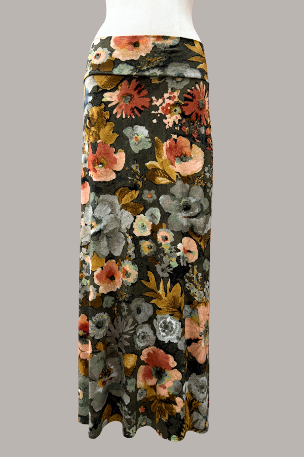 Printed Mia Skirt | Taupe Floral