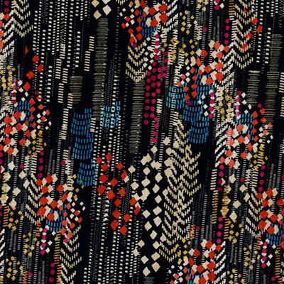 Brigitte Dress | Multi Color Line Print