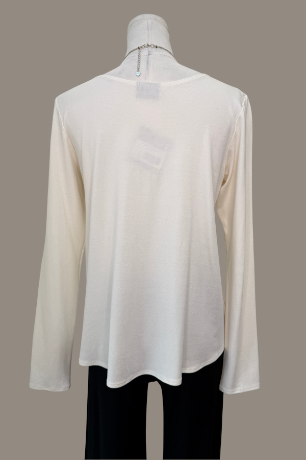 Long Sleeve Katie Top | Creme