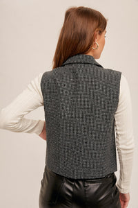 Tweed Crop Vest