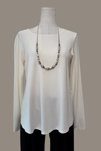 Long Sleeve Katie Top | Creme