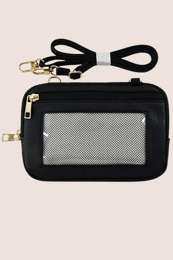 Mini Crossbody Wallet | Black, Jean, Tan, Champagne Gold