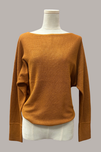 Long Sleeve Seed Stitch Sweater | Skipper Blue, Pumpkin Spice, Warm Taupe