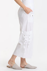 Femke Cargo Crop | Fireclay, White