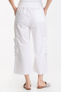 Femke Cargo Crop | Fireclay, White